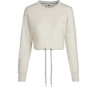 Urban Classics Ladies Oversized Cropped Crewneck Pullover Sweatshirt Drawstring