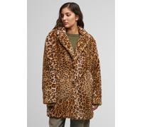 Urban Classics - Ladies Oversized Faux Fur Leo - Jacket - brown - XS - 100% Polyester XS