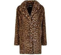 Urban Classics Ladies' Oversized Faux Fur Leopard Print Coat Coat leopard XS