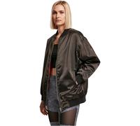 Urban Classics Ladies Oversized Satin Bomber Jacket Polyester Loose
