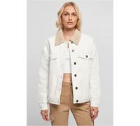 Urban Classics Ladies Oversized Sherpa Denim Jacket Lined Women's Denim Jacket