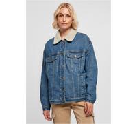 Urban Classics Ladies Oversized Sherpa Denim Jacket Lined Women's Denim Jacket