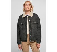 Urban Classics Ladies Oversized Sherpa Denim Jacket Lined Women's Denim Jacket