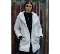 Urban Classics - Ladies Oversized Sherpa White Sand - Jacket - beige - XL - 100% Polyester XL