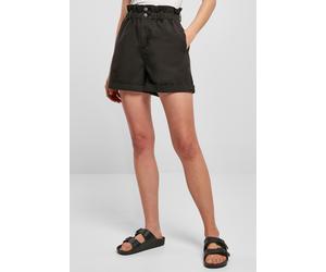 Urban Classics - Ladies Paperbag Black - Shorts - black - W26 - 100% Cotton W26