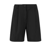 Urban Classics - Ladies Pleated Bermuda Black - Shorts - black - W28 - 80% Polyester, 20% Viscose,Viscose W28