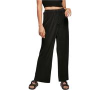 Urban Classics Ladies Plisse Pants Loose Fit Pleated Fabric Women