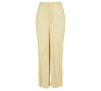 Urban Classics Ladies Plisse Pants Softyellow size M | Straight Pants Outlet | Women M