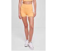 Urban Classics Women's Ladies Recycled High Waist Cycle Hot Pants Shorts, Paleorange, S