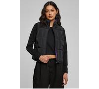 Urban Classics Ladies Reversible Cropped Puffer Vest Black/realviolet size S | Vests Outlet | Women | Black S
