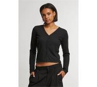 Urban Classics - Ladies Rib Black - Cardigan - black - S - 80% Polyester, 20% Viscose,Knitwear S