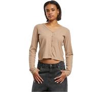 Urban Classics Women's Rib Cardigan TB7001-ladies - Beige Melange - Size M