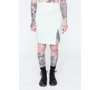 Urban Classics - Ladies Rib Knit Lightmint - Skirt - green - XS - 35% Viscose, 35% Polyester, 30% Nylon XS