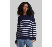 Urban Classics - Ladies Rib Striped Navy/White - Pullover - blue - XL - 50% Cotton, 50% Polyacrylic XL
