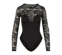 Urban Classics Ladies' round neck lace body Body black M