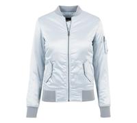 Urban Classics Ladies Satin Bomber Jacket, Chaqueta para Mujer, Azul (babyblue 790), S