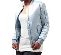 Urban Classics Ladies Satin Bomber Jacket, Chaqueta para Mujer, Azul (babyblue 790), S