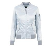 Urban Classics Ladies Satin Bomber Jacket, Chaqueta para Mujer, Azul (babyblue 790), XS