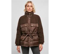 Urban Classics - Ladies Sherpa Mix Puffer Brown - Jacket - brown - XL - Shell: 100% Nylon; Lining: 100% Polyester XL