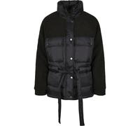 Urban Classics Ladies Sherpa Mix Puffer Jacket Winter Anorak Collar
