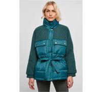 Urban Classics Ladies Sherpa Mix Puffer Jacket Winter Anorak Collar