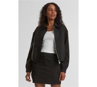 Urban Classics - Ladies Short Blouson Black - Jacket - black - XS - 100% Polyester,75% Polyester, 19% Viscose, 6% Elastane XS