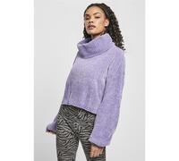 Urban Classics Ladies Short Chenille Turtleneck Sweater Pullover Hoody Sweater