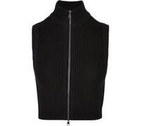 Urban Classics Ladies Short Knit Vest With Stand-Up Collar Cropped New