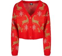 Urban Classics Ladies Short Oversized Christmas Cardigan Jacket Christmas