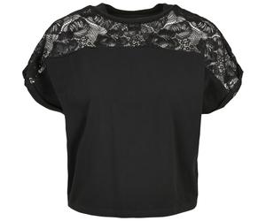 Urban Classics Ladies Short Oversized Lace Tee T-shirt Lace Shirt Top