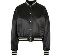 Urban Classics Ladies Short Oversized Satin College Jacket Varsity Jacket Women