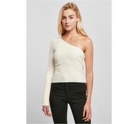 Urban Classics Ladies Short Rib Knit One Sleeve Sweater Women Pullover Rib Knit