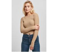 Sweater court ribbed knit with twisted back Urban Classics Beige M