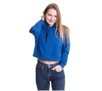 Urban Classics - Ladies Short Terry Sporty Blue - Hoodie - blue - XL - 65% Cotton, 35% Polyester XL