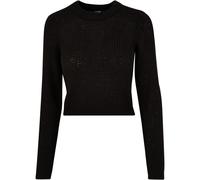 Urban Classics Ladies Short Waffle Sweater Women Knit Pullover Crewneck