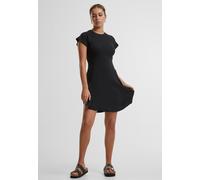 Urban Classics Rib Skater Short Sleeve Short Dress Black S Women