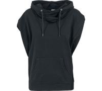 Urban Classics Ladies Sleeveless Terry High Neck Hoodie T-shirt black S