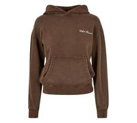 Urban Classics Ladies Small Embroidery Terry Hoody Brown size XS | Hoodies Outlet | Women | Brown XS