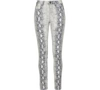 Urban Classics Ladies Snake Stretch Twill Skinny Pants Cloth Trousers old white grey S