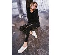 Urban Classics Women's Damen Ladies Camo Stripe Leggings, Bk/LGR, XL