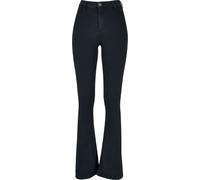 Urban Classics Ladies’ super-stretch bootcut denim jeans Jeans black W31L34