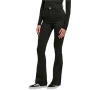 Urban Classics Ladies Super Stretch Bootcut Denim Trousers Ladies Jeans Available in Black Stone Washed Sizes 27 to 34, Black Stone Washed, W27