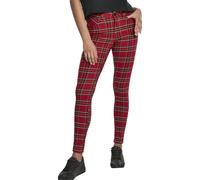 Urban Classics Ladies - TARTAN Skinny Pants red