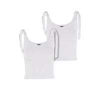 Urban Classics Ladies' Tied Basic Jersey Top (2-pack) Top white XS