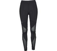 Urban Classics Ladies Triangle Tech Mesh Leggings Black Damen Sport Hose XS-5XL