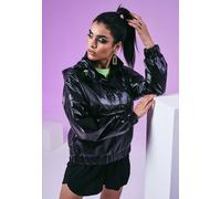 Urban Classics - Ladies Vanish Crinkle Pull Over Black - Windbreaker - black - L - 100% Polyester L