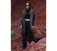 Urban Classics - Ladies Velvet Rib Straight Black - Pants - black - S - 98% Polyester, 2% Elastane S