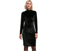 Urban Classics Ladies Velvet Turtle Neck Dress Evening Dress Collar