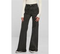 Urban Classics Ladies Vintage Flared Denim Pants Women Trousers Jeans Classic