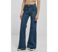 Urban Classics Ladies Vintage Flared Denim Pants Women Trousers Jeans Classic